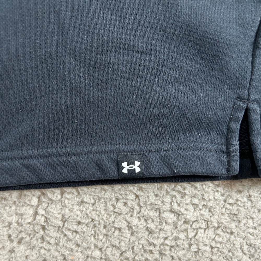 Under Armour Project Rock Short Sleeve Sweatshirt Men XXL Black Brahma Bull Logo - Picture 2 of 9